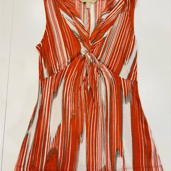 Banana Republic Tops - Banana Republic Red and White Twist Front Blouse size xs